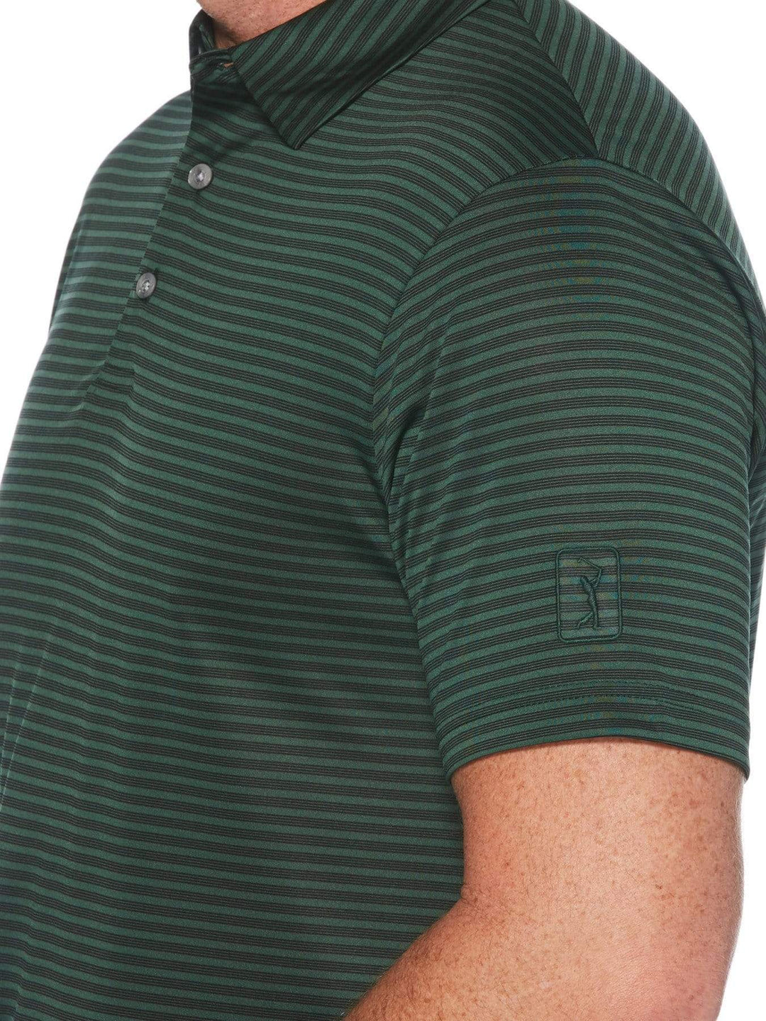 Men's Yarn Dyed Feeder Stripe Short Sleeve Polo
