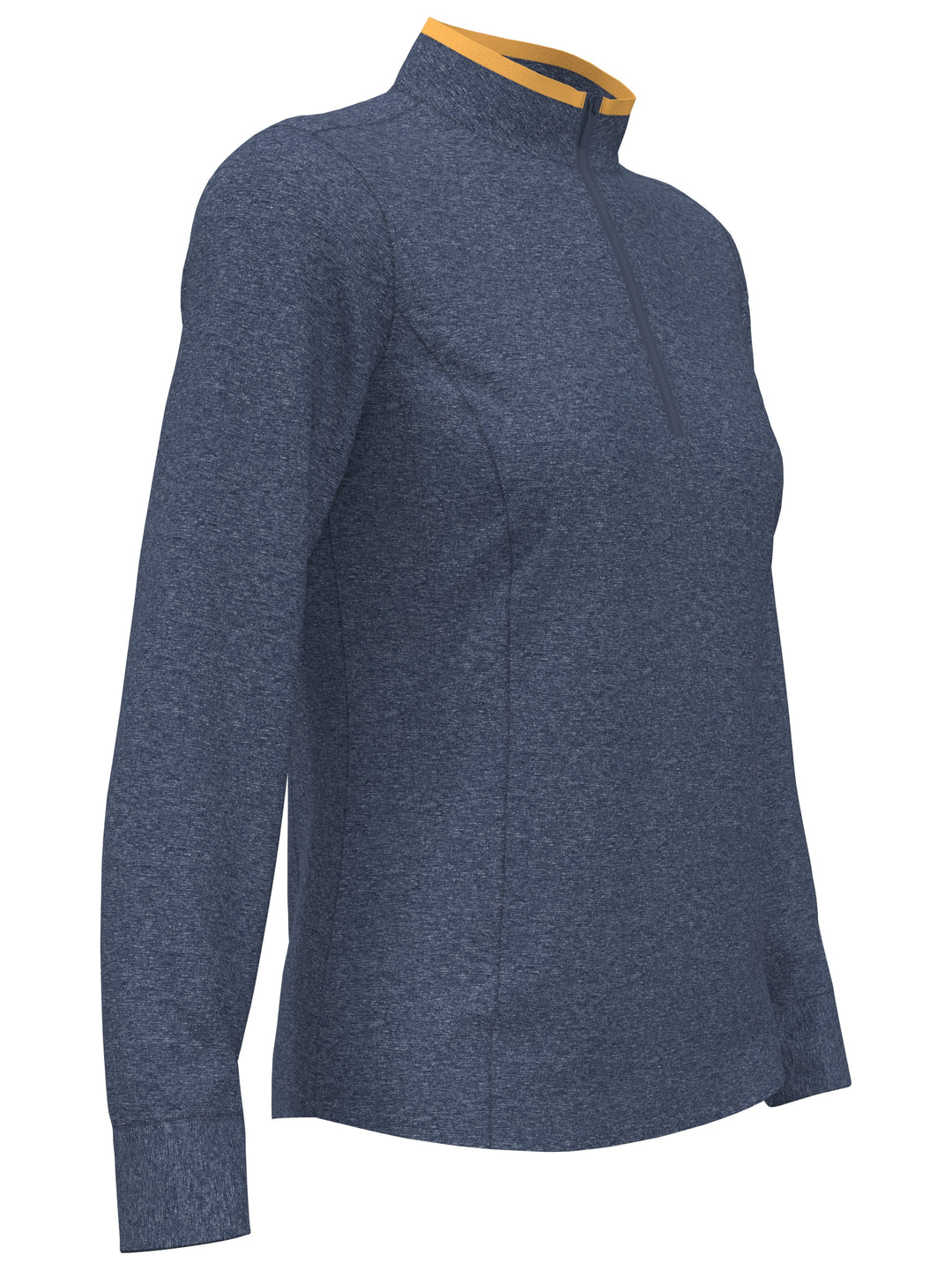 Quarter Zip Golf Sweater (Vintage Indigo Htr) 