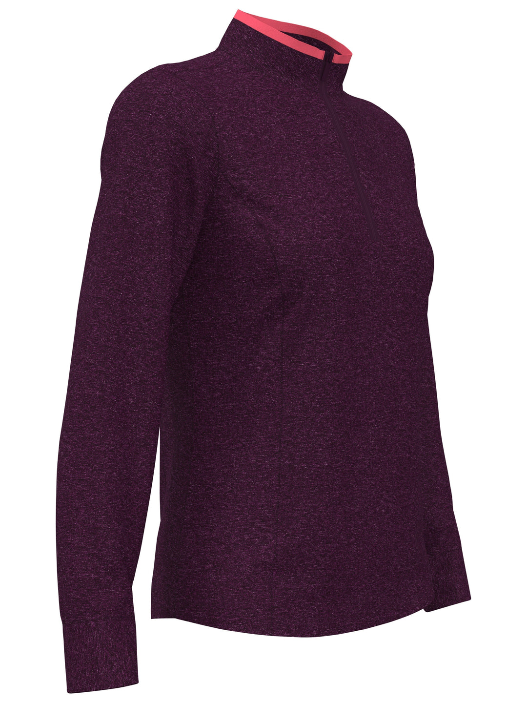 Quarter Zip Golf Sweater (Pickled Beet Htr) 