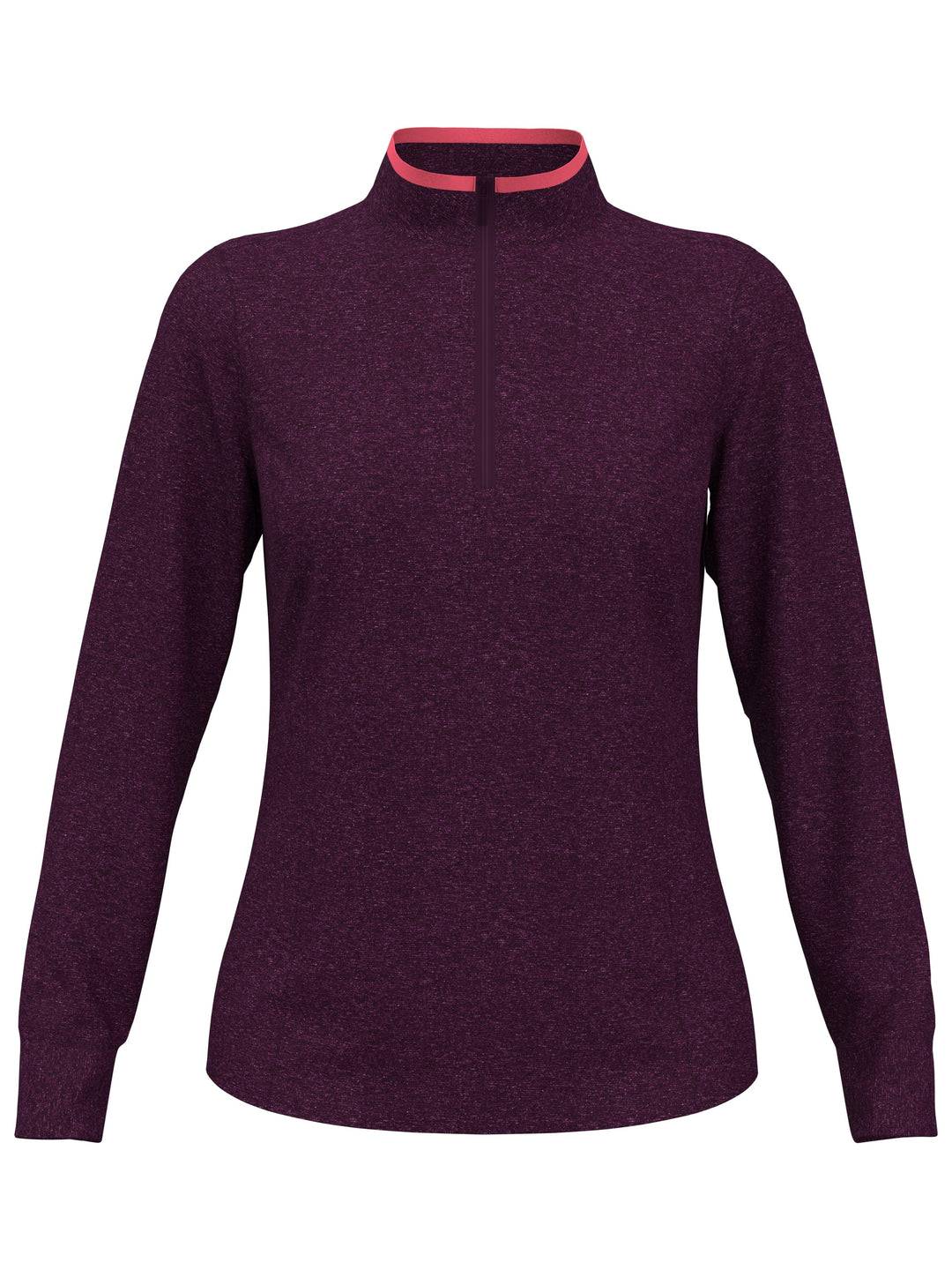Quarter Zip Golf Sweater (Pickled Beet Htr) 