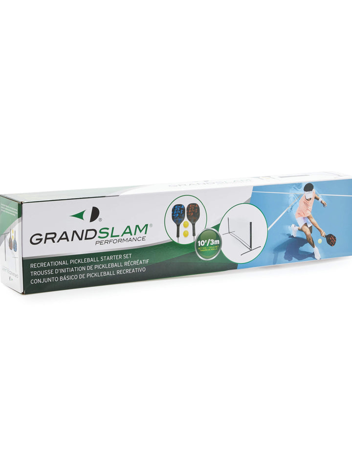 Pickleball Net and Paddle Set (Black) 
