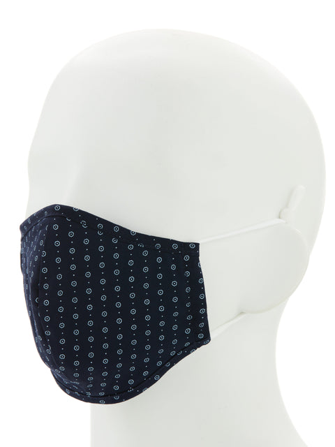 Poplin Print 3 Pack Rounded Face Mask (Assortment 86) 