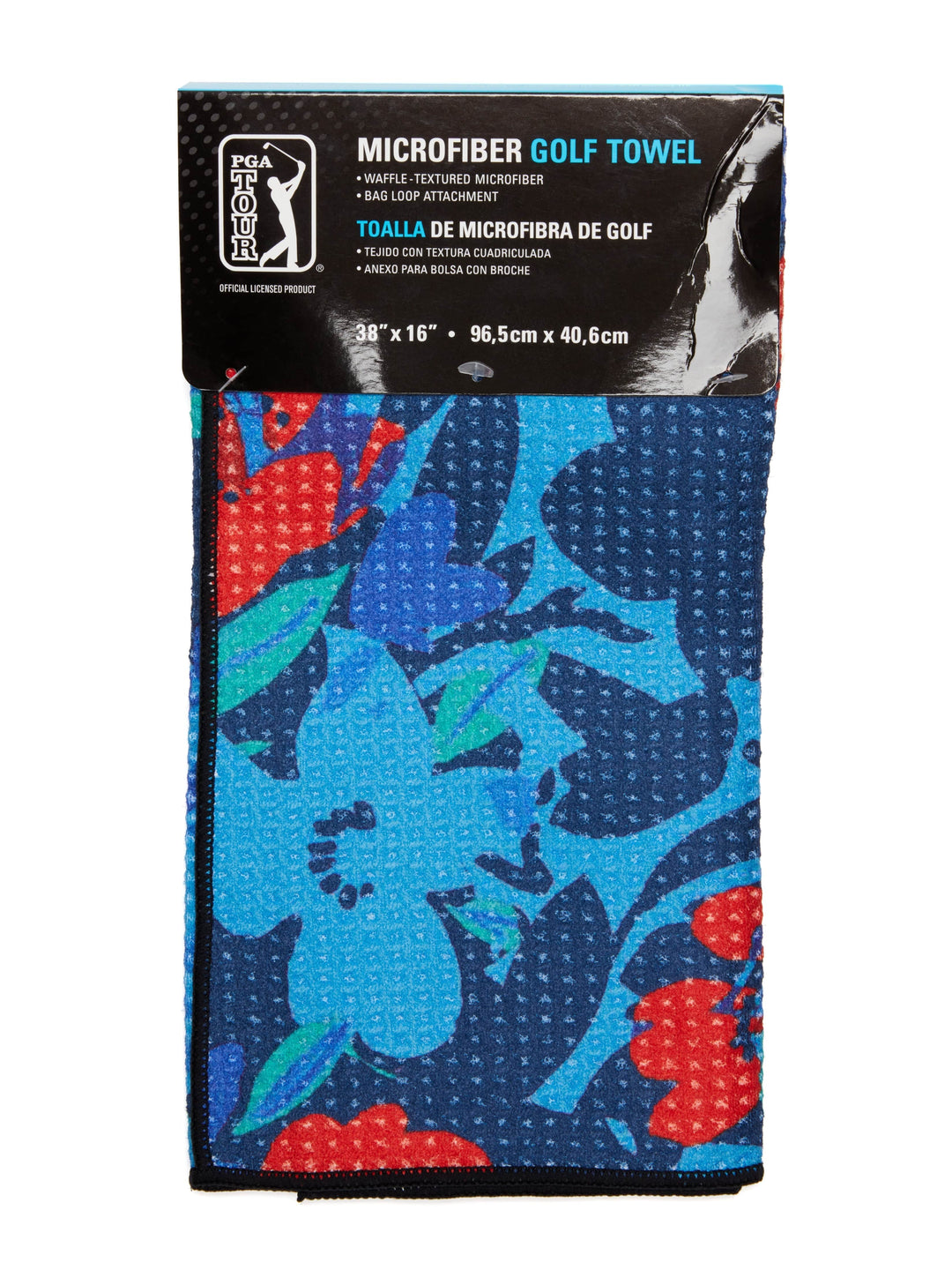 Printed Microfiber Golf Towel (Navy) 