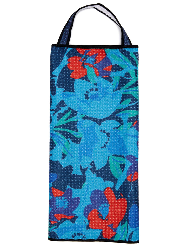 Printed Microfiber Golf Towel (Navy) 