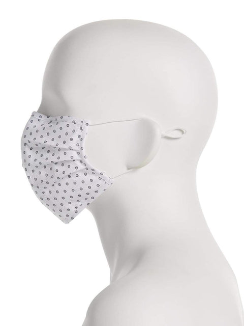 Reusable Assorted Poplin Print 3 Pack Pleated Fabric Face Mask