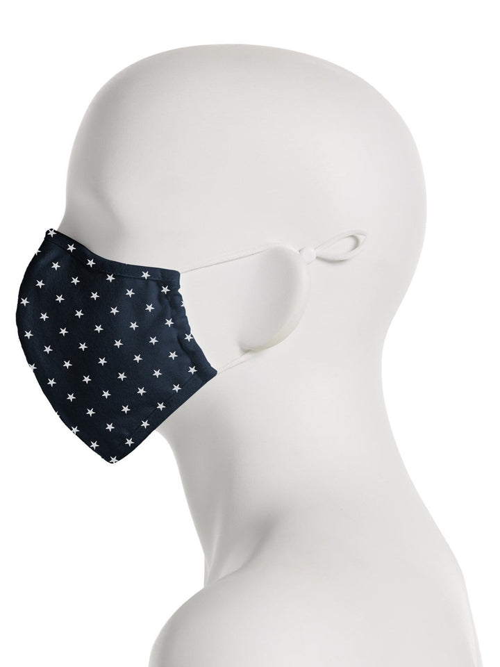 Reusable Assorted Poplin Print 3 Pack Rounded Fabric Face Mask