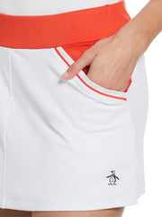 13" Colorblock Tennis Skort (Bright White) 