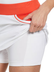 13" Colorblock Tennis Skort (Bright White) 