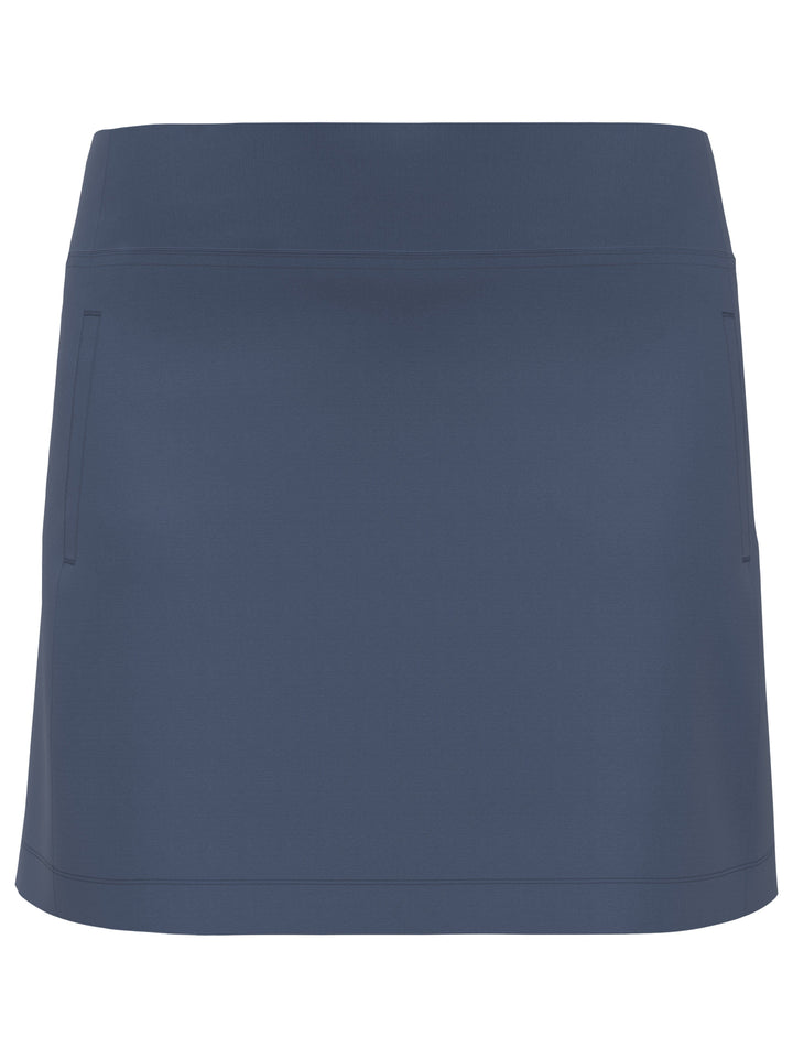 16" Tummy Control Solid Airflux Golf Skort (Vintage Indigo) 