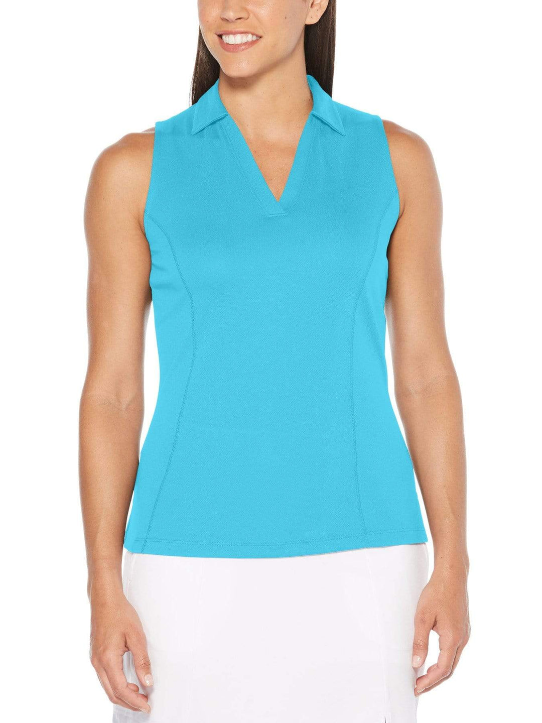 Women's AirFlux™ Solid Sleeveless Golf Polo
