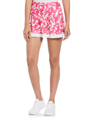 Women's Camo Floral Flounce Tennis Skort