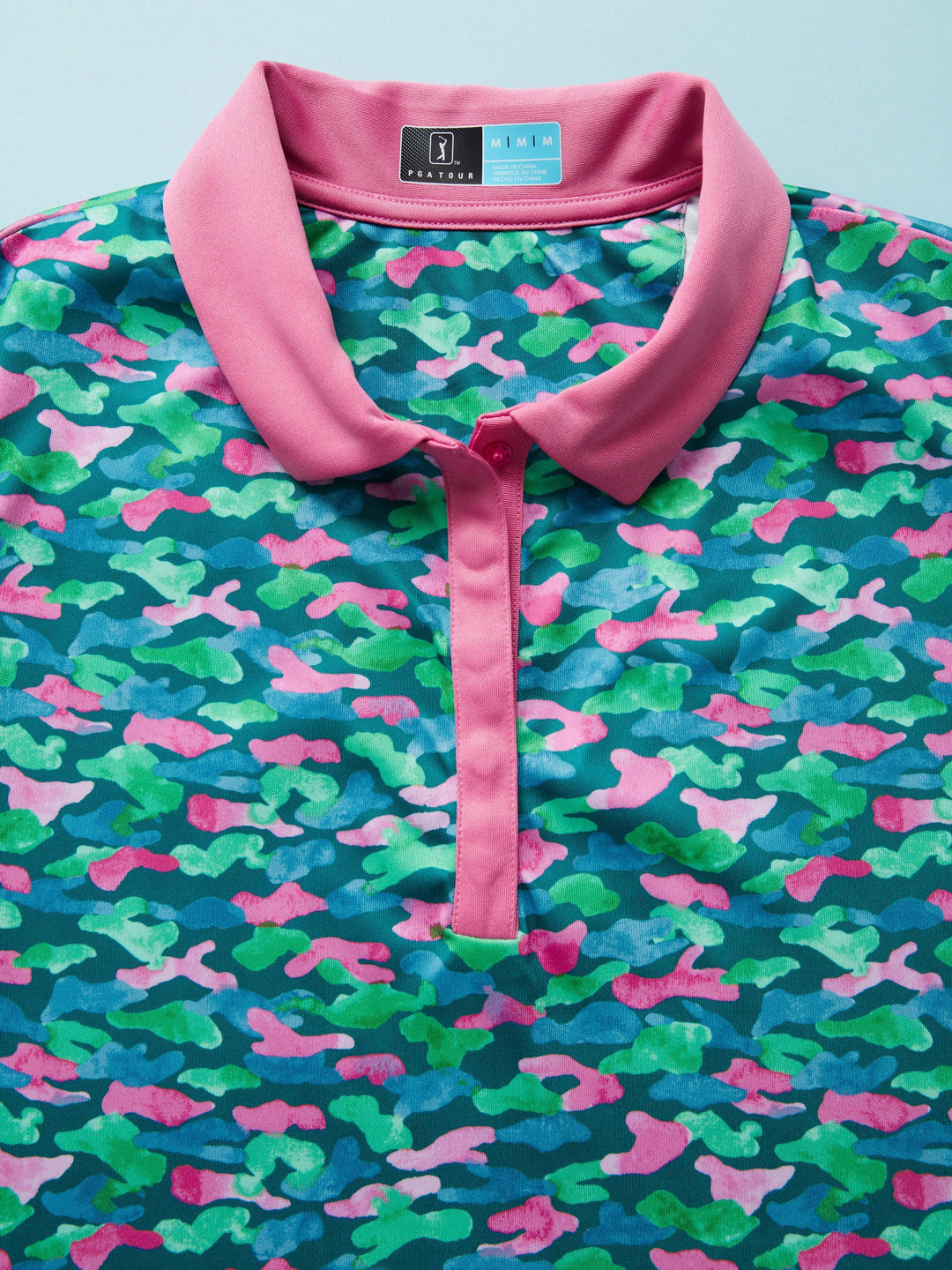 Women's Camo Printed Sleeveless Golf Polo