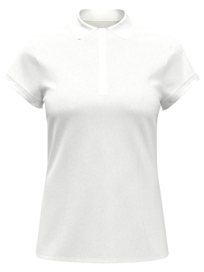 Womens Cap Sleeve Directional Golf T-Shirt (Bright White) 