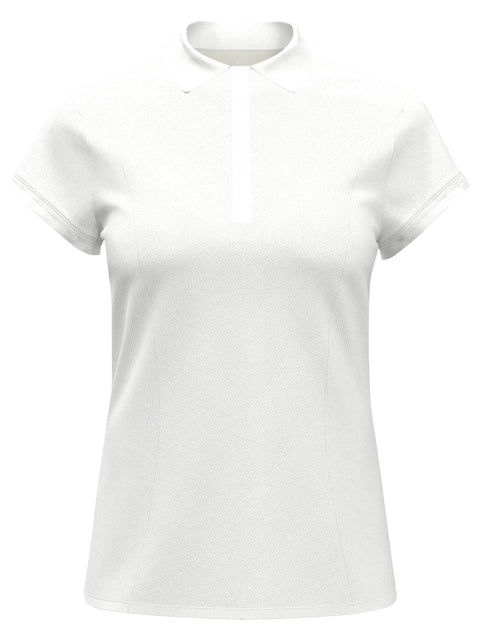 Womens Cap Sleeve Directional Golf T-Shirt (Bright White) 