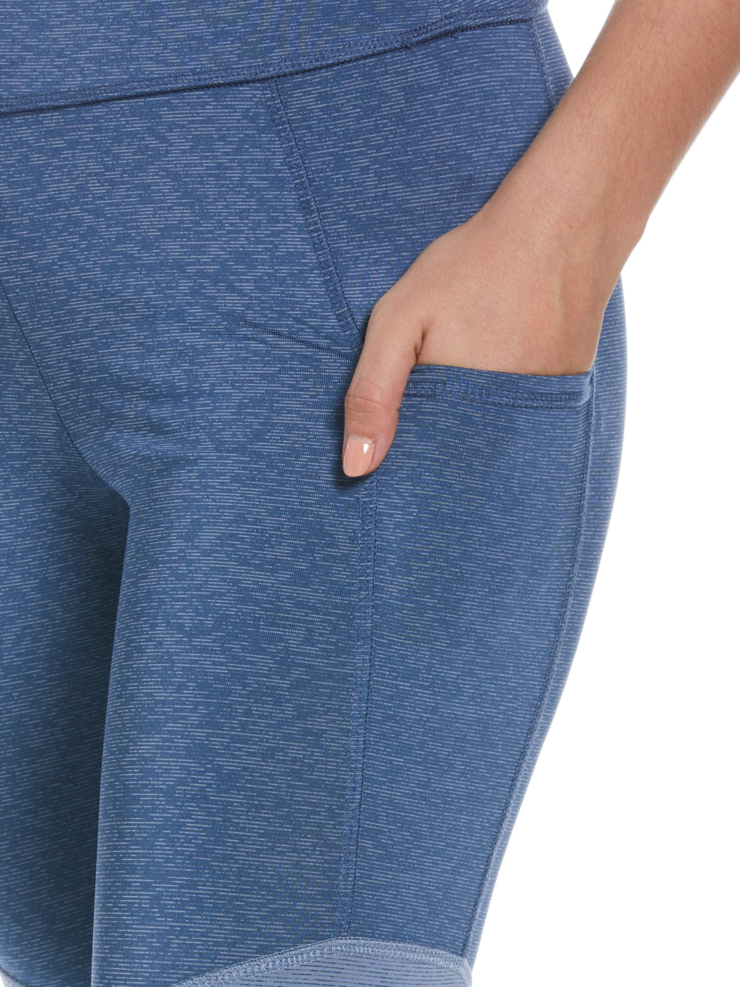 Color Block Golf Leggings (Blue Horizon Htr) 