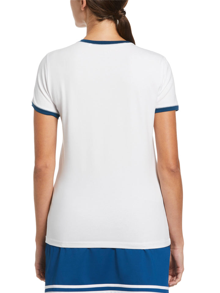 Women's Colorful Pete Peformance Tennis Tee