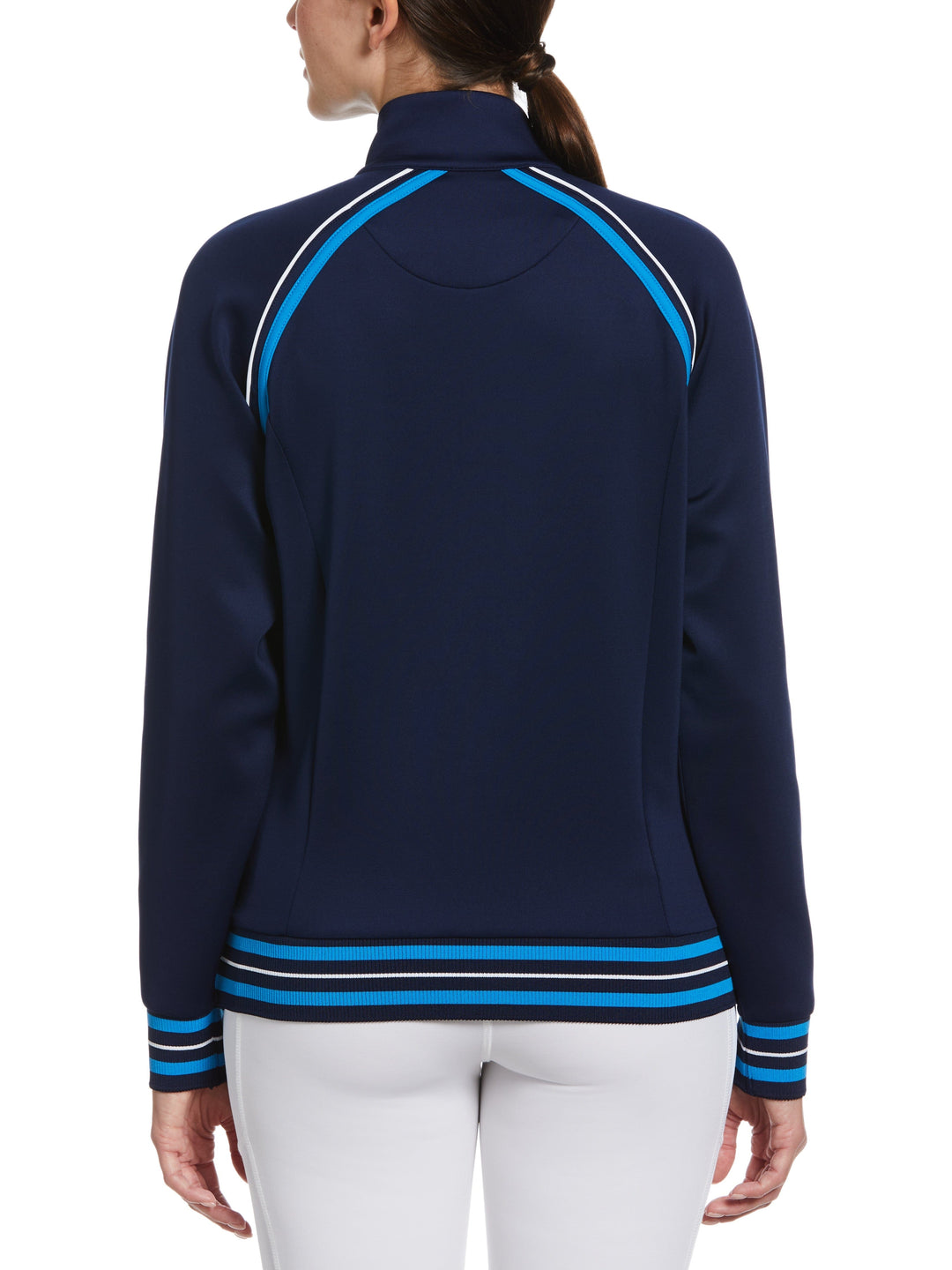 Contrast Piping Track Jacket (Black Iris) 