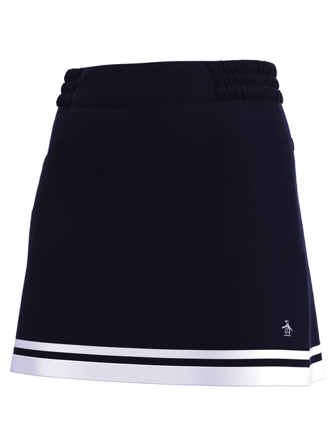 Womens Essential Color Block Golf Skort (Black Iris) 