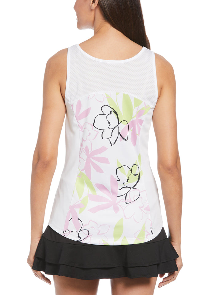Women's Floral Print Tennis Tank