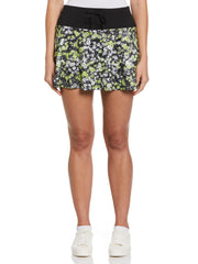 Floral Printed Flounce Skort with Tie Up Detail (Caviar) 