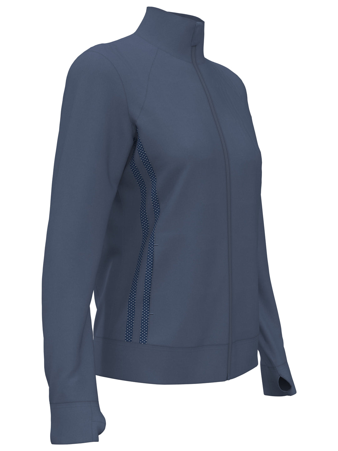 Full Zip Golf Sweater (Vintage Indigo Htr) 