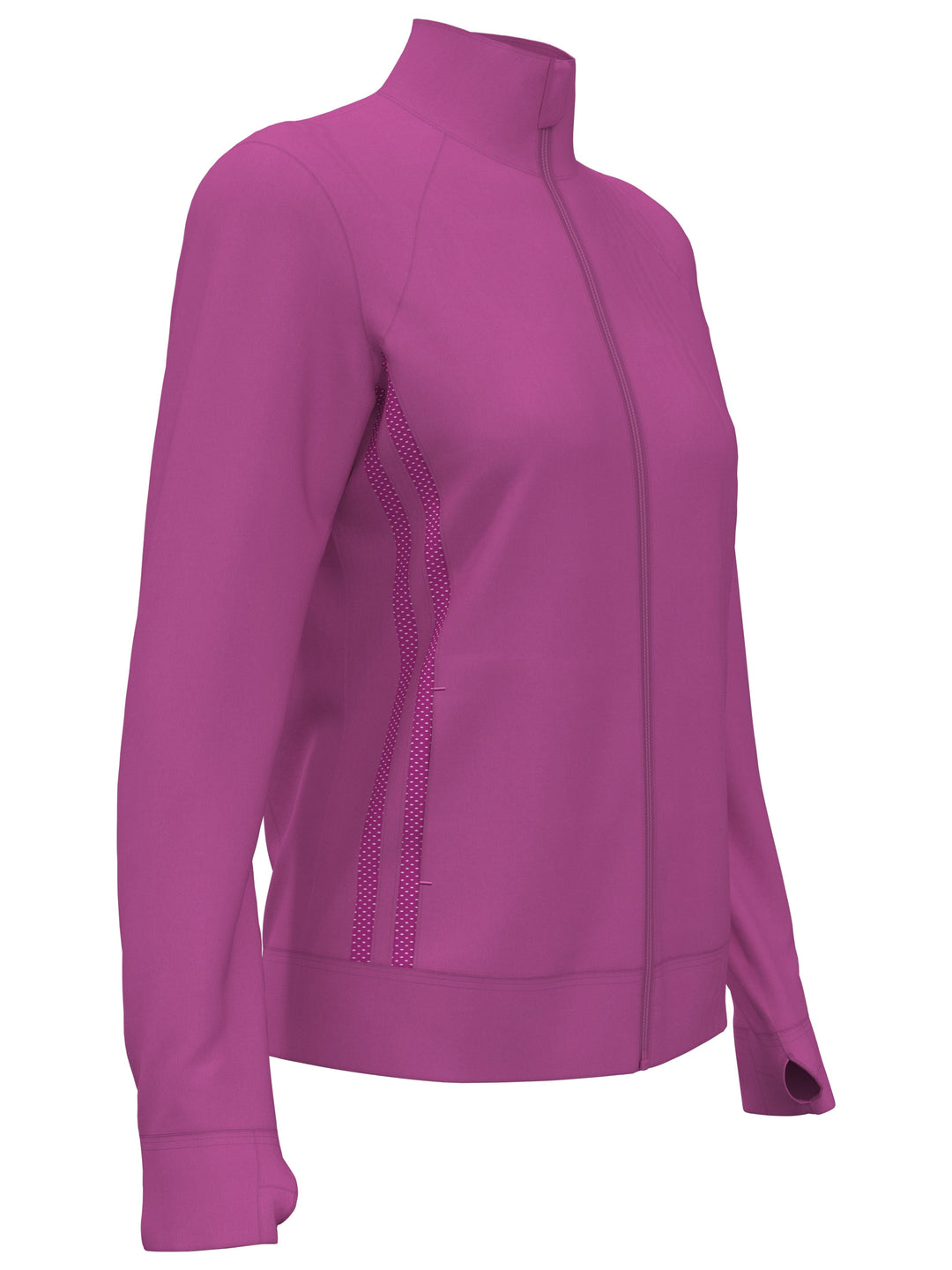 Full Zip Golf Sweater (Purple Orchid) 
