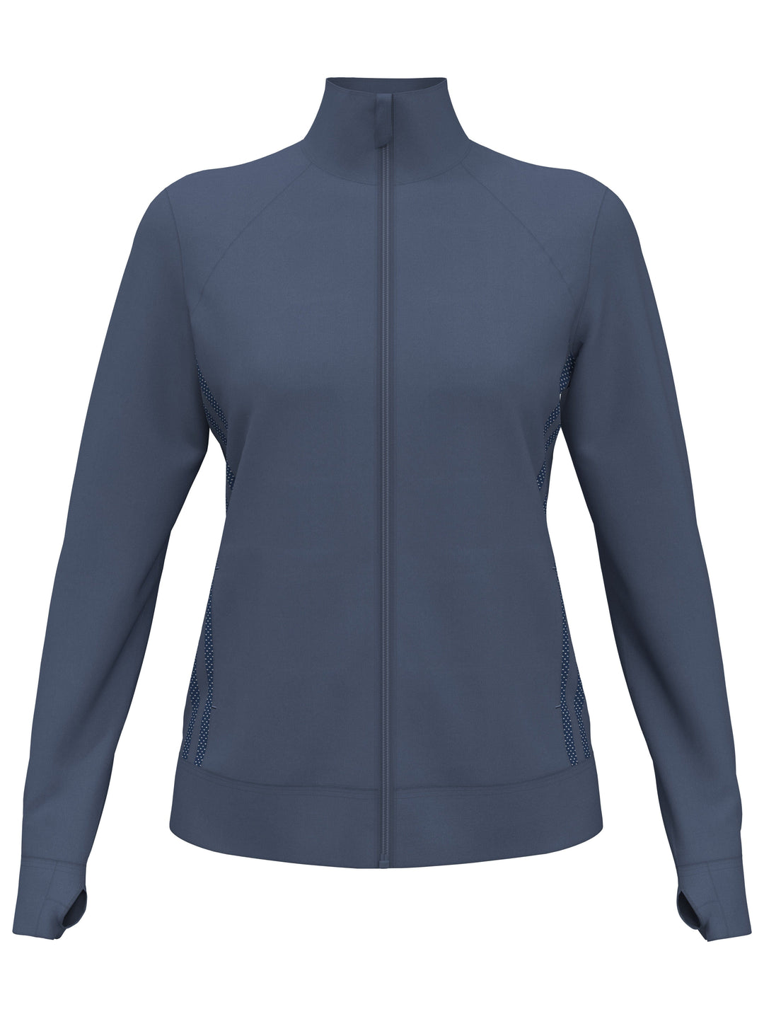 Full Zip Golf Sweater (Vintage Indigo Htr) 