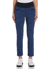 Women's Geo Print Pull-On Golf Ankle Pant