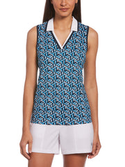 Geo Printed Tank (Black Iris) 