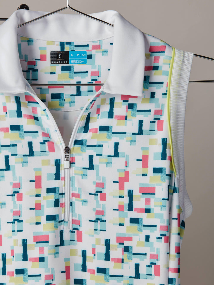 Women's Geometric Print Golf Polo Dress