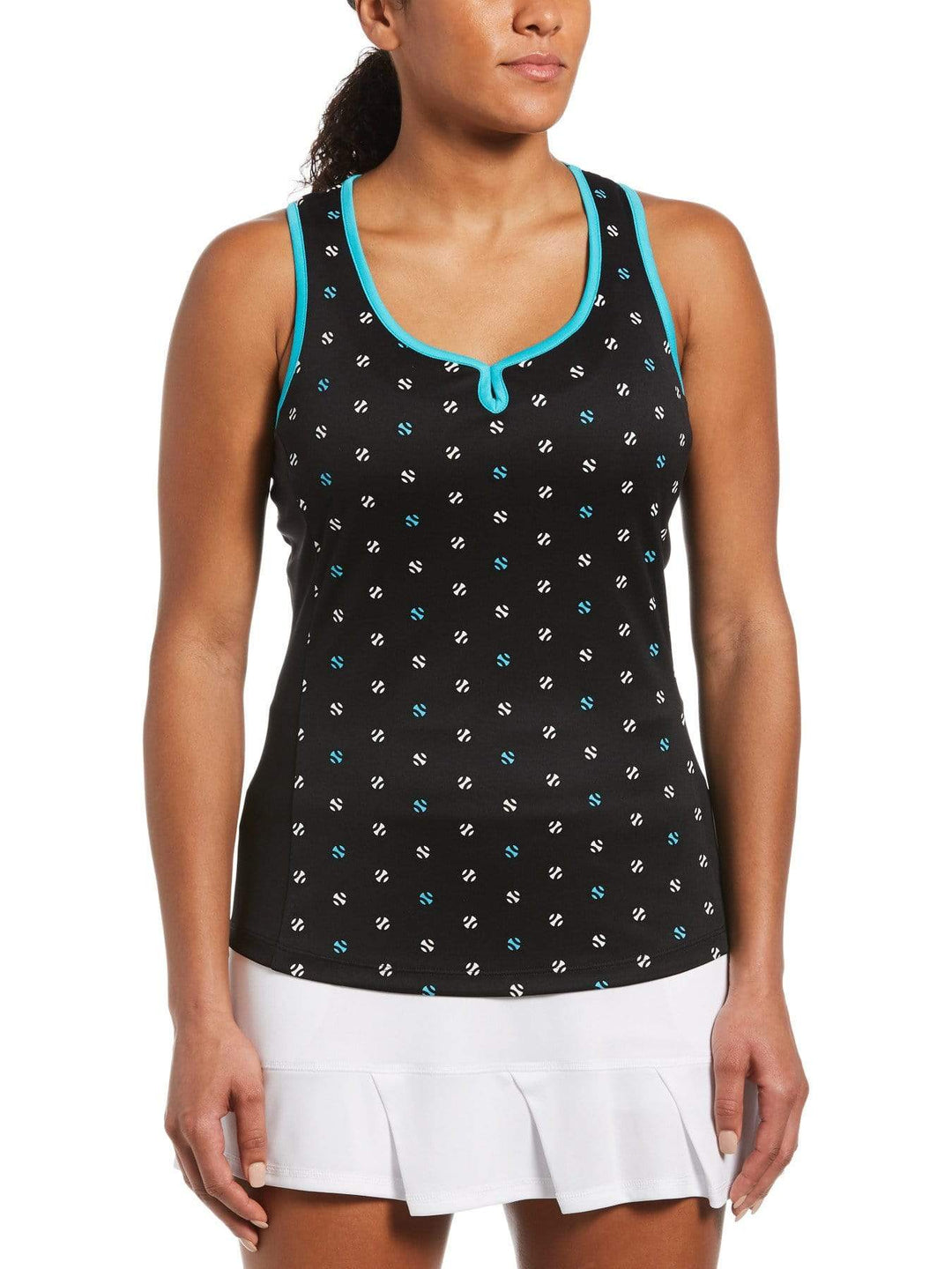 Women's Geometric Tennis Ball Print Tank Top