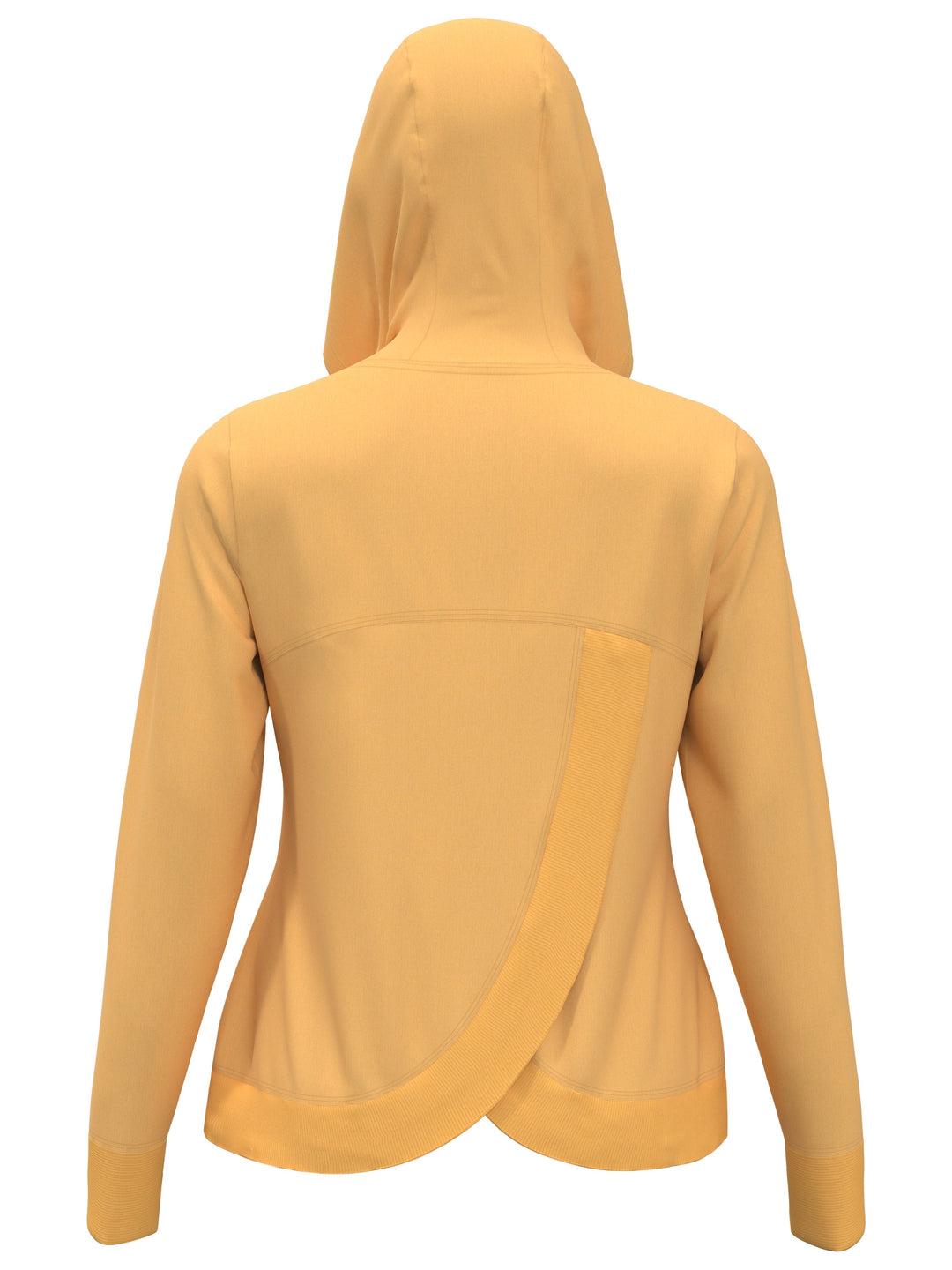 Golf Hoodie with Overlapping Back Detail (Amber Yellow) 