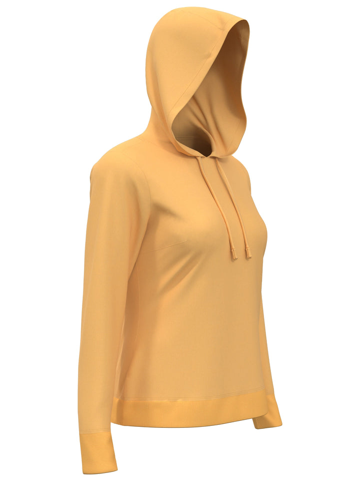 Golf Hoodie with Overlapping Back Detail (Amber Yellow) 