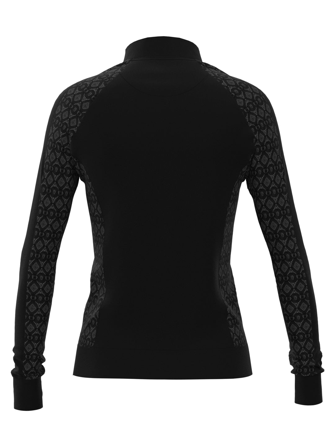Knit Jacket with Lace (Caviar) 