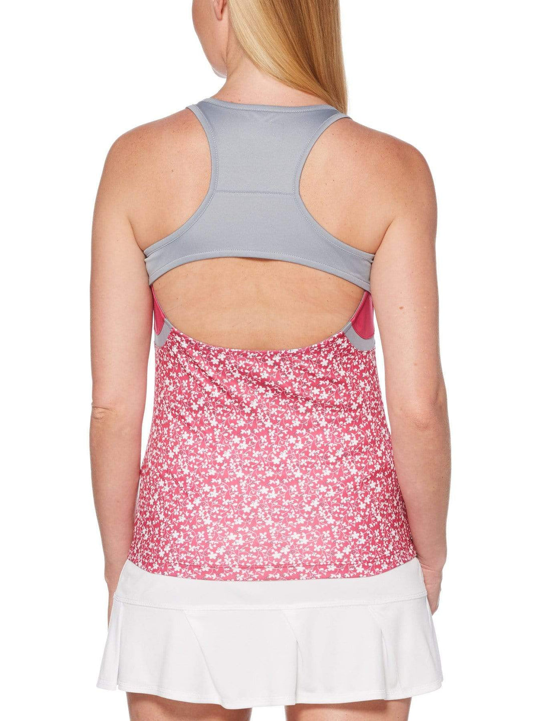 Women's Mini Floral Print Tennis Tank Top