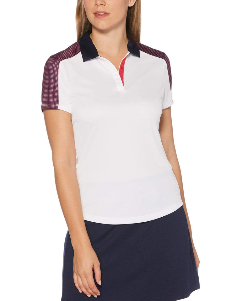 Women's Mini Grid Print Shirt