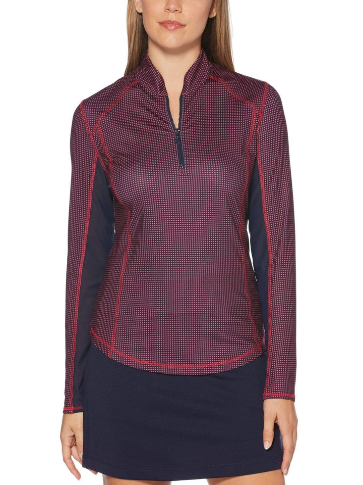 Women's Mini Grid Print Shirt