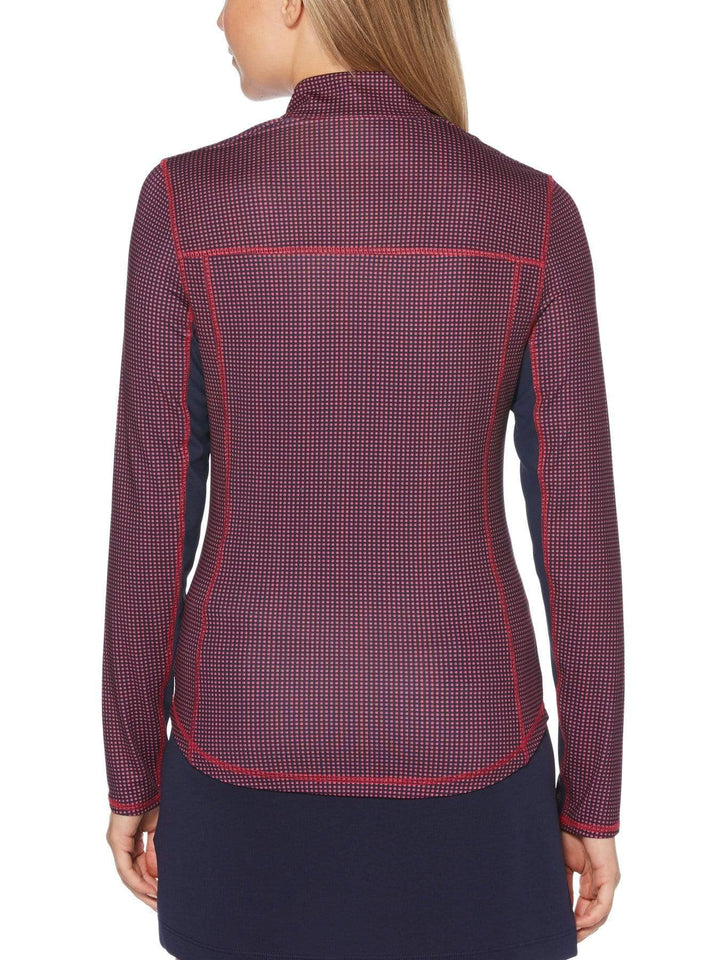 Women's Mini Grid Print Shirt