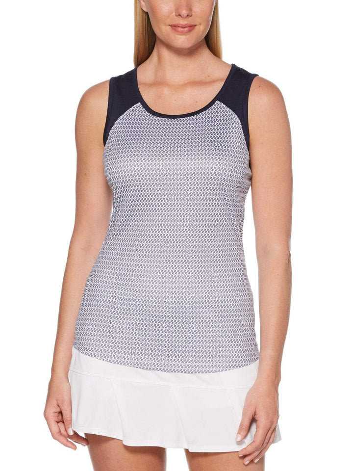 Women's Mini Tennis Racquet Print Tank