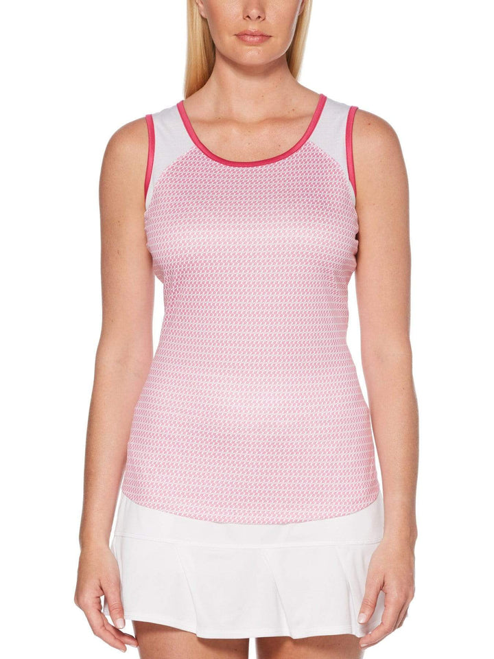 Women's Mini Tennis Racquet Print Tank