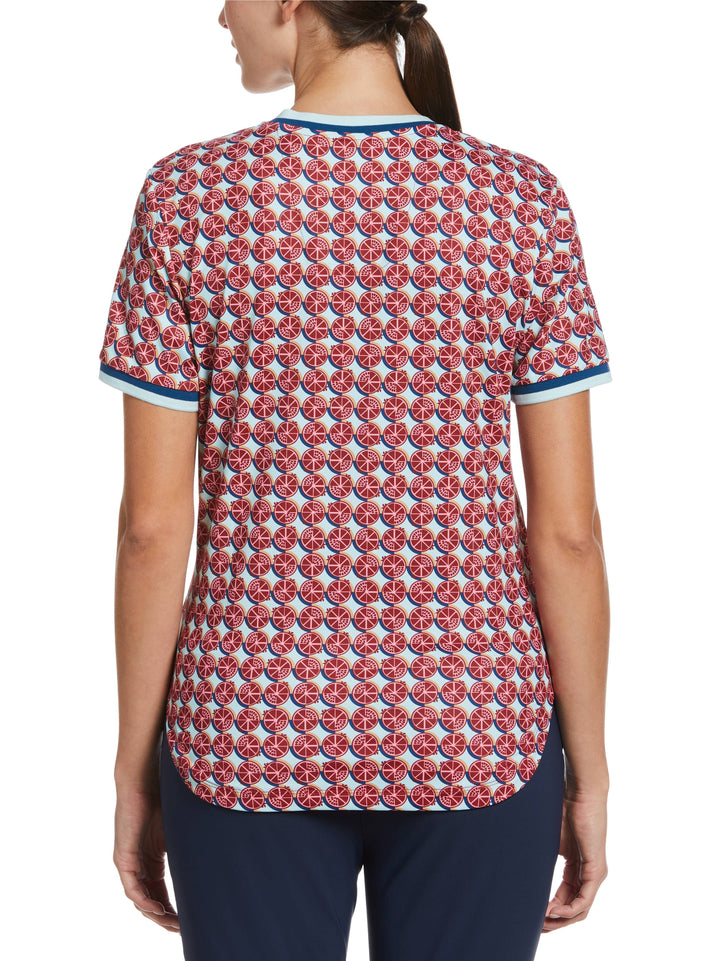 Women's Pomegranate Print Golf Top