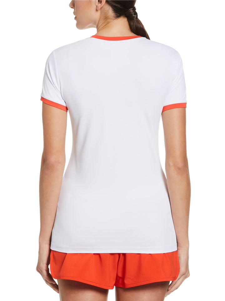 Pop Art Pete Performance Tennis Tee (Bright White) 