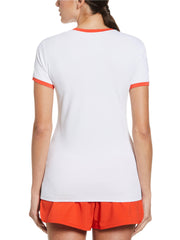 Pop Art Pete Performance Tennis Tee (Bright White) 