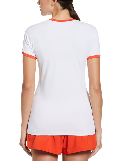 Pop Art Pete Performance Tennis Tee (Bright White) 