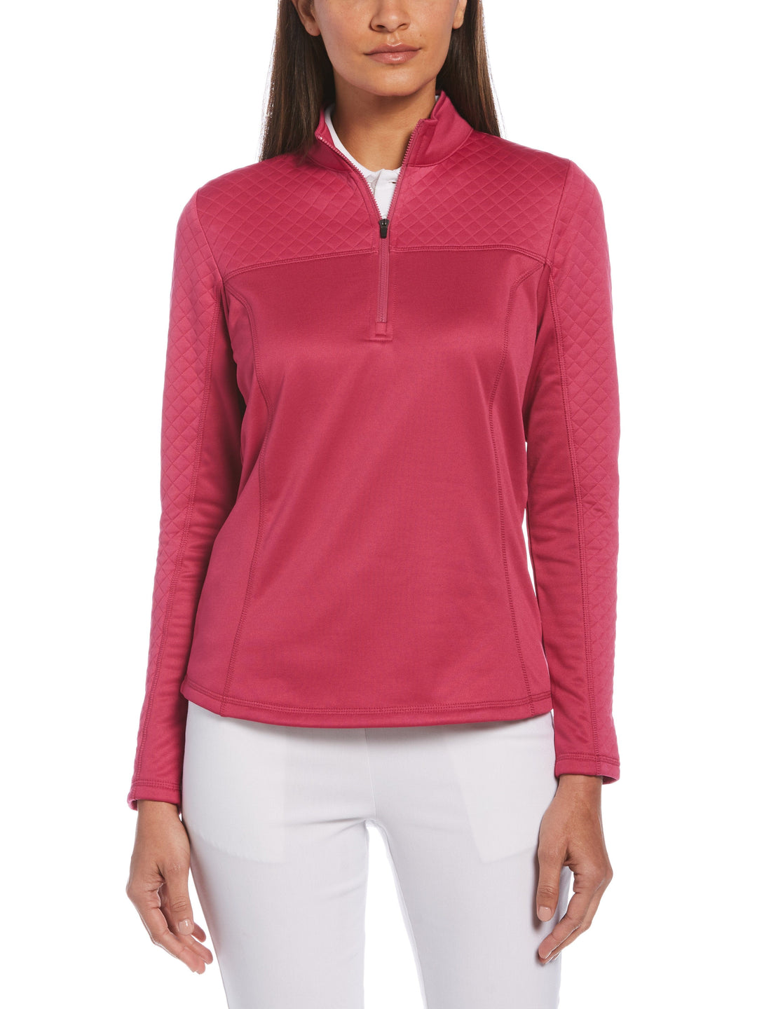Women's Quilted Performance Fleece Quarter Zip