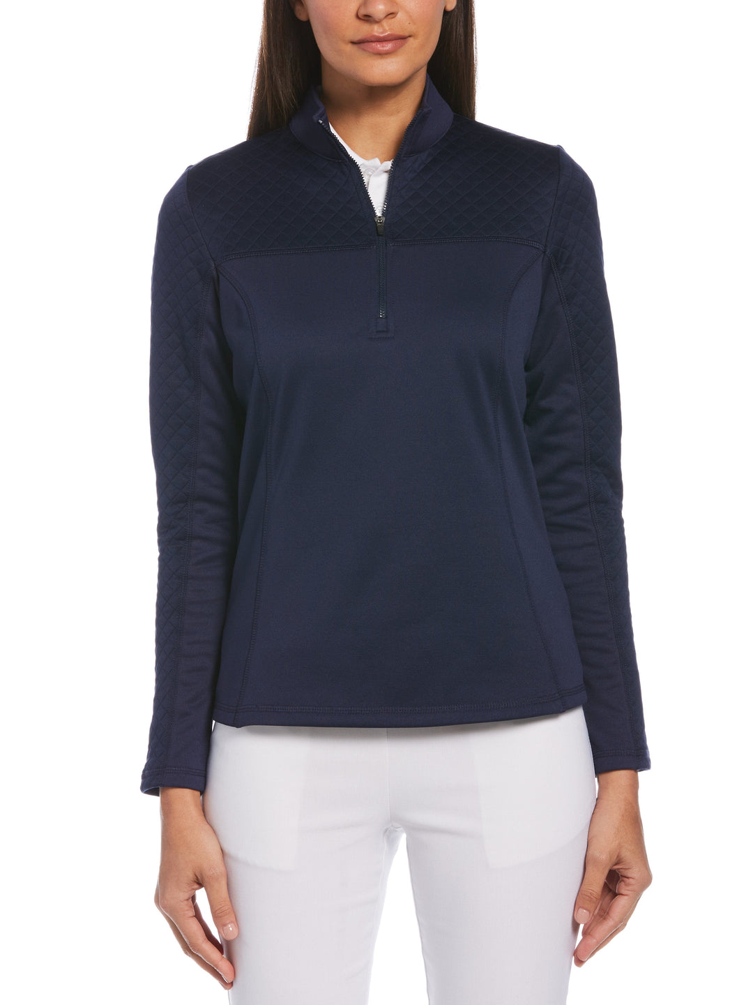 Women's Quilted Performance Fleece Quarter Zip