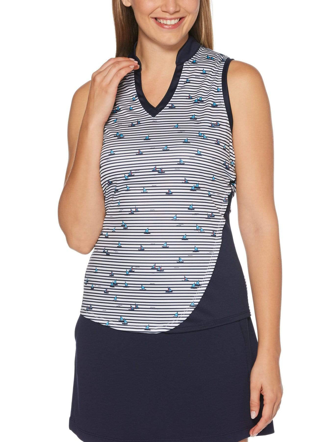 Women's Sail Boat Print Shirt