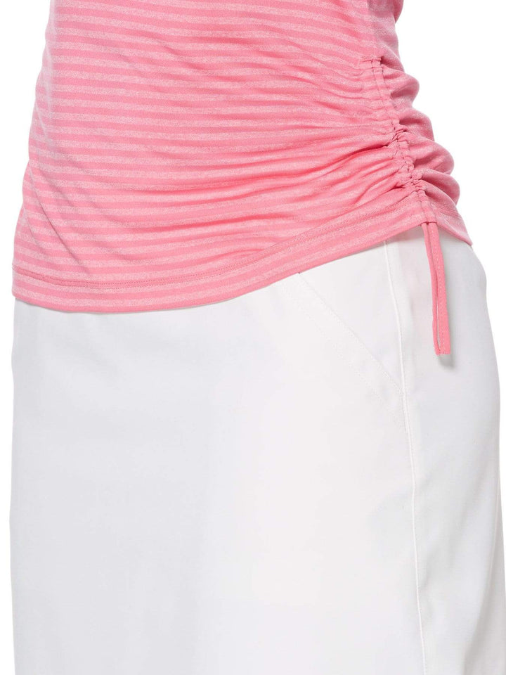Women's Sleeveless Tonal Stripe Mock Top