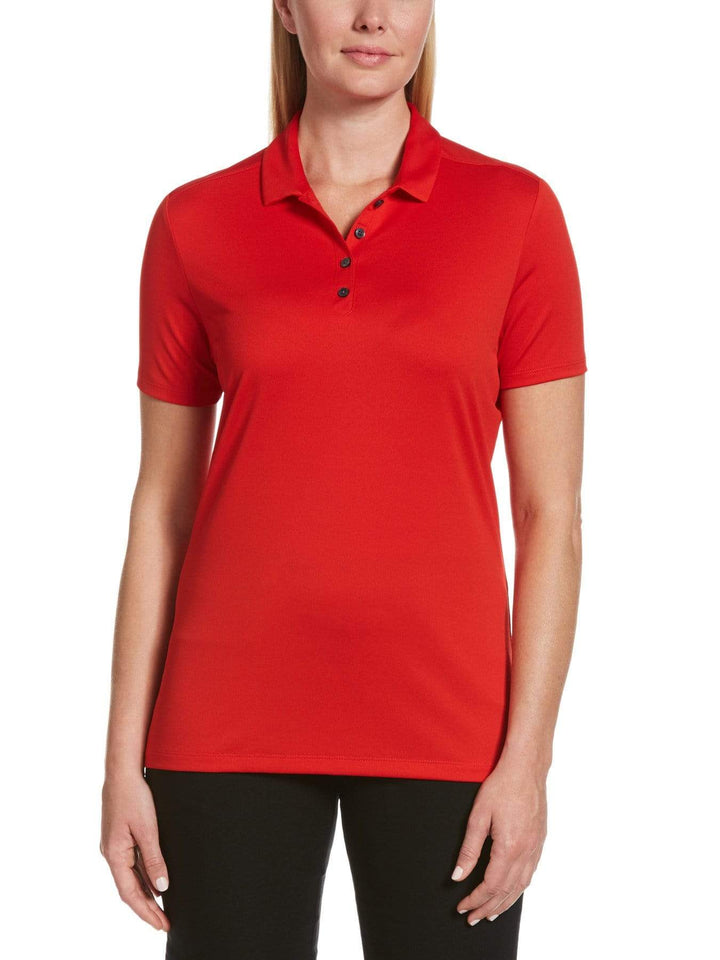 Women's Solid Textured Polo