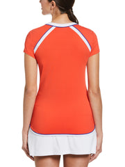 Womens Square Neckline Golf Top (Fiesta) 